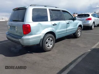 2003 Honda Pilot EX with VIN 2HKYF184X3H514170, listed as a IAAI auction lot 41678184 with 153,504 mi miles. Bid and sale history available at carsss.com. Image 4.