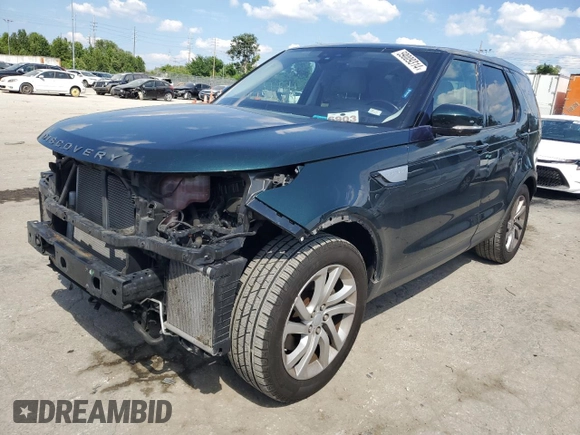 2017 Land Rover Discovery HSE with VIN SALRRBBV6HA042155, listed as a Copart auction lot 59009314 with 77,244 mi miles and Salvage Title. Bid and sale history available at carsss.com. Image 1.