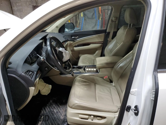 2017 Acura MDX with VIN 5FRYD4H31HB008763, listed as a Copart auction lot 44217105 with 156,338 mi miles and Salvage Title. Bid and sale history available at carsss.com. Image 7.