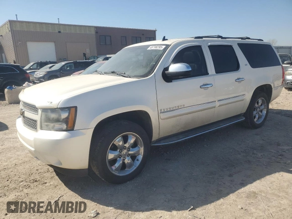 2008 Chevrolet Suburban LTZ with VIN 1GNFK163X8R203214, listed as a Copart auction lot 48798295 with 172,576 mi miles and Salvage Title. Bid and sale history available at carsss.com. Image 1.