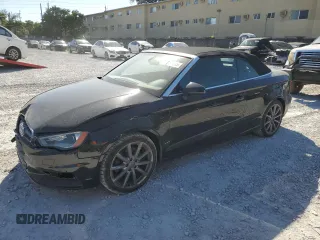 2015 Audi A3 2.0T Premium Plus with VIN WAU3FLFF7F1037667, listed as a Copart auction lot 48481455 with 71,521 mi miles and Salvage Title. Bid and sale history available at carsss.com. Image 1.