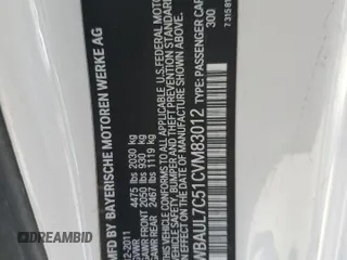 2012 BMW 1 Series 128i z VIN WBAUL7C51CVM83012, wystawiony jako Copart lot #46604615 z przebiegiem 156 565 mil mil oraz Szkody całkowita. Historia ofert i sprzedaży dostępna na DreamBid. Obrazek 12.
