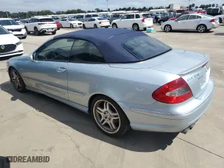 2008 Mercedes-Benz CLK-Class 5.5L with VIN WDBTK72F38T095812, listed as a Copart auction lot 74096994 with 0 mi miles and Salvage Title. Bid and sale history available at carsss.com. Image 2.