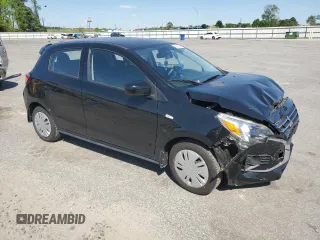 2023 Mitsubishi Mirage ES z VIN ML32AUHJ5PH000570, wystawiony jako Copart lot #53582405 z przebiegiem 7 858 mil mil oraz Szkoda całkowita • Salvage title. Historia ofert i sprzedaży dostępna na DreamBid. Obrazek 4.
