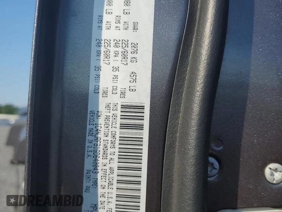 2016 Jeep Patriot High Altitude with VIN 1C4NJRFB1GD640043, listed as a Copart auction lot 83088634 with 117,643 mi miles and Salvage title. Bid and sale history available at DreamBid. Image 15.