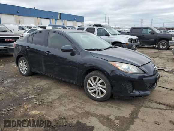 2012 Mazda 3 i Touring with VIN JM1BL1V73C1577650, listed as a Copart auction lot 48009835 with 154,197 mi miles and Salvage Title. Bid and sale history available at DreamBid. Image 4.
