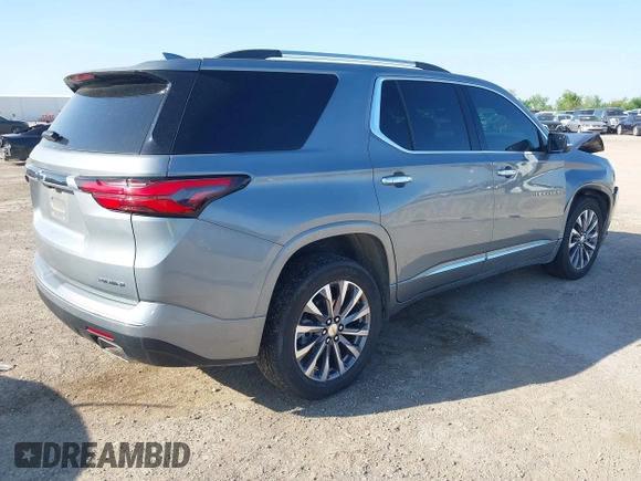 2023 Chevrolet Traverse Premier with VIN 1GNERKKW0PJ312419, listed as a IAAI auction lot 41941649 with 43,551 mi miles and . Bid and sale history available at DreamBid. Image 4.