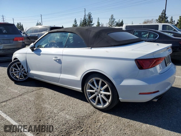 2015 Audi A3 1.8T Premium Plus with VIN WAU5CLFF3F1044097, listed as a Copart auction lot 87940465 with 45,743 mi miles and Salvage Title. Bid and sale history available at carsss.com. Image 2.