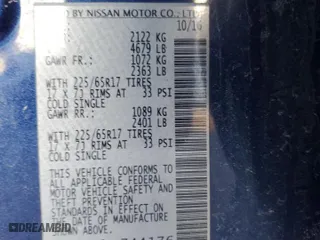 2017 Nissan Rogue SV with VIN 5N1AT2MV3HC744176, listed as a Copart auction lot 49169405 with 137,104 mi miles and Salvage Title. Bid and sale history available at carsss.com. Image 13.