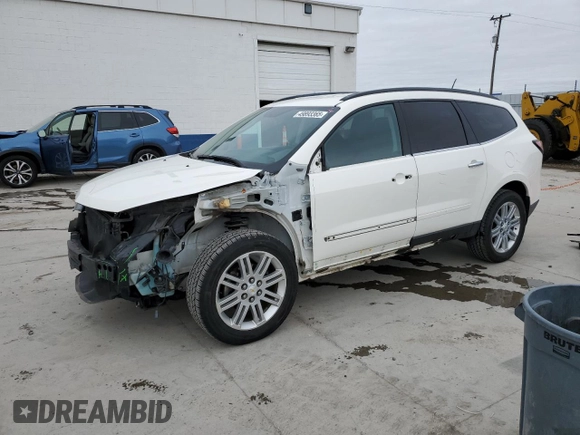 2013 Chevrolet Traverse LT with VIN 1GNKVGKD2DJ160424, listed as a Copart auction lot 49893365 with 114,670 mi miles and Salvage Title. Bid and sale history available at DreamBid. Image 1.