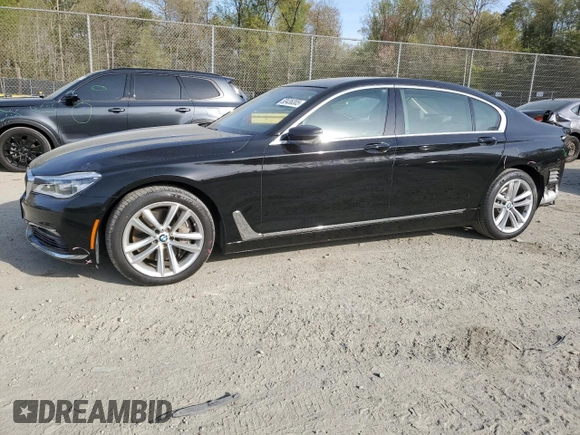 2016 BMW 7 Series 750i xDrive with VIN WBA7F2C54GG416180, listed as a Copart auction lot 53436305 with 73,009 mi miles and Salvage Title. Bid and sale history available at carsss.com. Image 1.