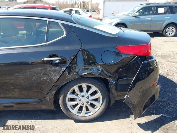 2015 Kia Optima EX with VIN 5XXGN4A76FG427032, listed as a IAAI auction lot 41853276 with 79,110 mi miles. Bid and sale history available at carsss.com. Image 6.