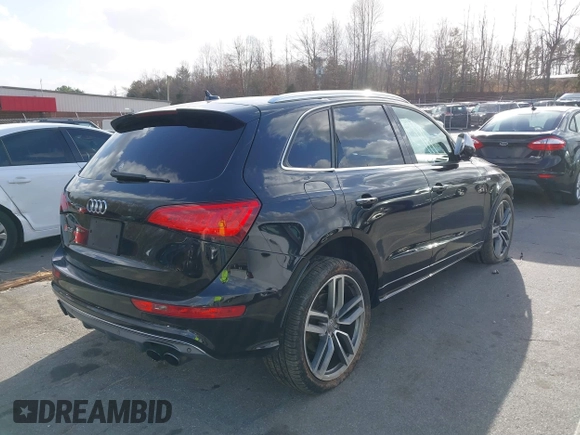2015 Audi SQ5 Prestige z VIN WA1VGAFP6FA079697, wystawiony jako IAAI lot #41729614 z przebiegiem 130 663 mil mil oraz . Historia ofert i sprzedaży dostępna na DreamBid. Obrazek 4.