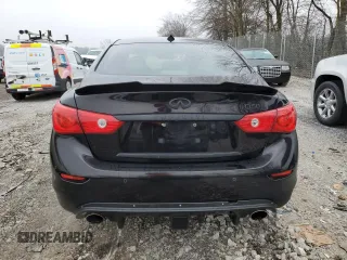2014 Infiniti Q50 Premium with VIN JN1BV7AP1EM674093, listed as a Copart auction lot 45062485 with 116,228 mi miles and Salvage Title. Bid and sale history available at carsss.com. Image 6.