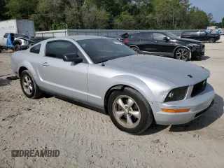 2007 Ford Mustang Deluxe with VIN 1ZVFT80N775254939, listed as a Copart auction lot 54319055 with Not Provided miles and Salvage Title. Bid and sale history available at carsss.com. Image 4.
