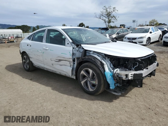 2020 Honda Insight EX with VIN 19XZE4F54LE000758, listed as a Copart auction lot 49923805 with 76,483 mi miles and Salvage Title. Bid and sale history available at carsss.com. Image 4.