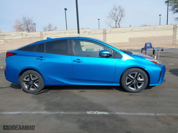 2019 Toyota Prius L Eco with VIN JTDKARFU2K3075756, listed as a IAAI auction lot 41459946 with 75,382 mi miles. Bid and sale history available at carsss.com. Image 14.