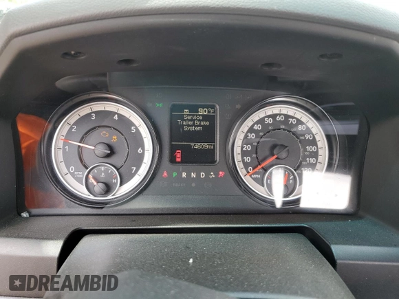 2017 Ram 1500 Express z VIN 3C6JR6AG3HG604889, wystawiony jako Copart lot #54001145 z przebiegiem 74 609 mil mil oraz Szkoda całkowita • Salvage title. Historia ofert i sprzedaży dostępna na DreamBid. Obrazek 9.