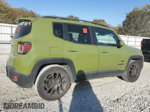 2016 Jeep Renegade Latitude with VIN ZACCJABW7GPC82868, listed as a Copart auction lot 75695084 with 109,790 mi miles and Salvage Title. Bid and sale history available at DreamBid. Image 3.