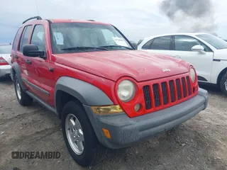 2005 Jeep Liberty Sport with VIN 1J4GL48KX5W540134, listed as a IAAI auction lot 41763890 with 191,262 mi miles. Bid and sale history available at carsss.com. Image 1.