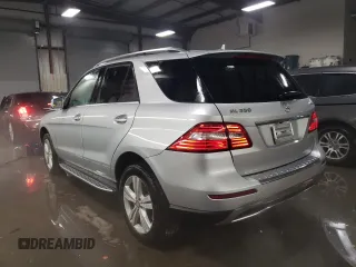 2015 Mercedes-Benz M ML 350 with VIN 4JGDA5HB4FA463744, listed as a Copart auction lot 41911765 with 53,842 mi miles and Salvage Title. Bid and sale history available at carsss.com. Image 2.
