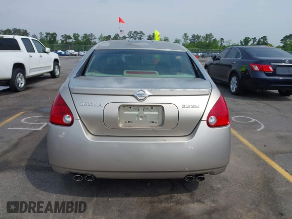 2005 Nissan Maxima SL with VIN 1N4BA41E45C840348, listed as a IAAI auction lot 42038531 with 89,788 mi miles and . Bid and sale history available at DreamBid. Image 16.