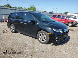 2019 Honda Odyssey EX with VIN 5FNRL6H56KB061780, listed as a Copart auction lot 61628045 with 96,017 mi miles and Salvage title. Bid and sale history available at DreamBid. Image 4.