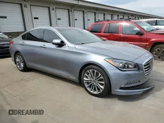 2017 Genesis G80 3.8L with VIN KMHGN4JE0HU201432, listed as a Copart auction lot 59471454 with 90,751 mi miles and Salvage Title. Bid and sale history available at carsss.com. Image 4.