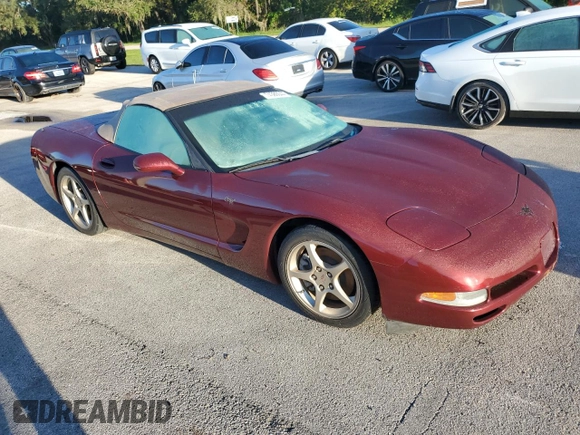 2003 Chevrolet Corvette with VIN 1G1YY32G335128904, listed as a Copart auction lot 74386044 with 0 mi miles and Non Repairable. Bid and sale history available at carsss.com. Image 4.
