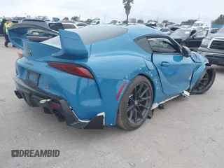 2024 Toyota GR Supra 3.0 with VIN WZ1DB0G08RW063652, listed as a IAAI auction lot 41802586 with 8,029 mi miles. Bid and sale history available at carsss.com. Image 4.