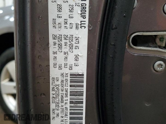 2012 Dodge Journey SXT with VIN 3C4PDCBG1CT353210, listed as a Copart auction lot 48863415 with 122,904 mi miles and Clean title. Bid and sale history available at DreamBid. Image 14.