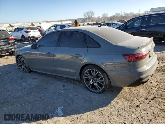 2021 Audi S4 Premium Plus with VIN WAUB4AF46MA012762, listed as a Copart auction lot 42128455 with 43,937 mi miles and Salvage Title. Bid and sale history available at carsss.com. Image 2.