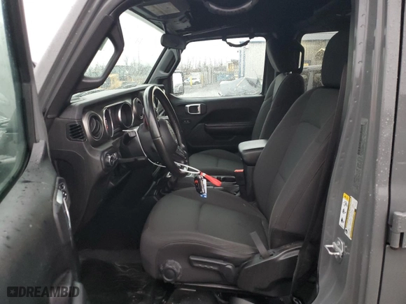 2019 Jeep Wrangler Unlimited Sport S with VIN 1C4HJXDG5KW679862, listed as a Copart auction lot 50046825 with 55,314 mi miles and Salvage Title. Bid and sale history available at carsss.com. Image 7.