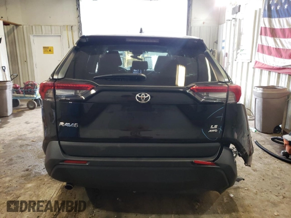 2024 Toyota RAV4 LE with VIN 2T3F1RFV1RW450117, listed as a Copart auction lot 51626195 with 25,023 mi miles and Non Repairable. Bid and sale history available at carsss.com. Image 6.