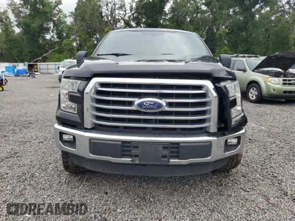 2015 Ford F-150 XL with VIN 1FTEW1CF2FFB08636, listed as a Copart auction lot 59760685 with 123,592 mi miles and Salvage title. Bid and sale history available at DreamBid. Image 5.