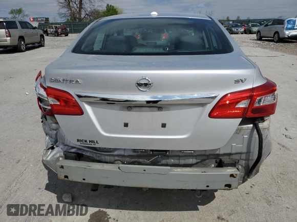 2019 Nissan Sentra SV with VIN 3N1AB7AP9KY314132, listed as a Copart auction lot 51161035 with 135,727 mi miles and Salvage Title. Bid and sale history available at carsss.com. Image 6.
