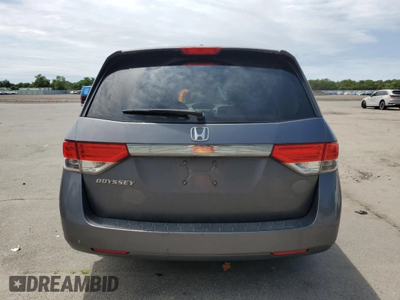 2014 Honda Odyssey EX-L with VIN 5FNRL5H68EB115720, listed as a Copart auction lot 62910725 with 132,254 mi miles and Clean title. Bid and sale history available at DreamBid. Image 6.