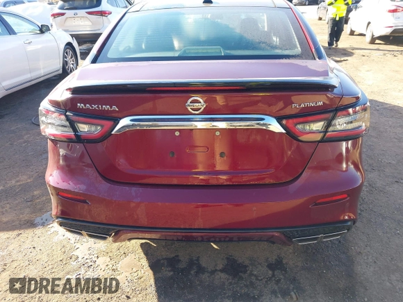 2020 Nissan Maxima Platinum with VIN 1N4AA6FV1LC377694, listed as a IAAI auction lot 40997776 with 14,321 mi miles and . Bid and sale history available at DreamBid. Image 16.