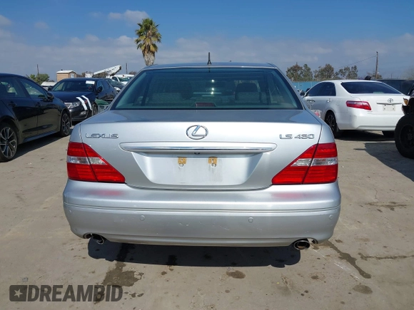 2006 Lexus LS 430 with VIN JTHBN36F265031512, listed as a IAAI auction lot 41537536 with 69,172 mi miles. Bid and sale history available at carsss.com. Image 16.