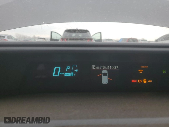 2014 Toyota Prius One with VIN JTDKDTB33E1063990, listed as a Copart auction lot 53545115 with 152,223 mi miles and Salvage Title. Bid and sale history available at DreamBid. Image 9.