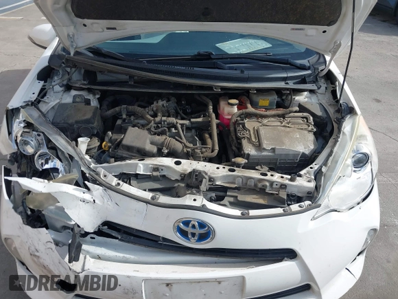 2012 Toyota Prius One with VIN JTDKDTB33C1027813, listed as a IAAI auction lot 41721224 with 183,054 mi miles. Bid and sale history available at carsss.com. Image 10.