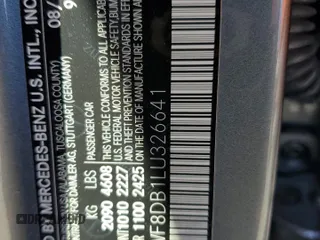 2020 Mercedes-Benz C with VIN 55SWF8DB1LU326641, listed as a Copart auction lot 47589655 with 37,255 mi miles and Salvage Title. Bid and sale history available at carsss.com. Image 14.