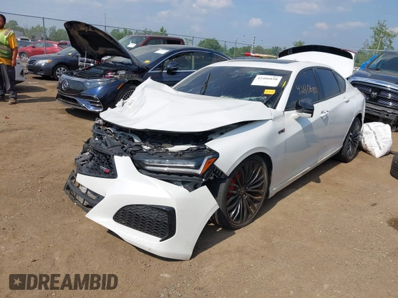 2022 Acura TLX Type S with VIN 19UUB7F03NA001688, listed as a IAAI auction lot 42406858 with Not provided miles and . Bid and sale history available at DreamBid. Image 17.