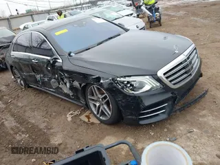 2019 Mercedes-Benz S 560 with VIN WDDUG8GB9KA429594, listed as a IAAI auction lot 41499716 with 36,324 mi miles and . Bid and sale history available at carsss.com. Image 1.