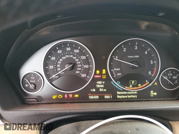 2014 BMW 3 Series 328d with VIN WBA3D3C55EK156859, listed as a Copart auction lot 44470215 with 182,426 mi miles and Clean Title. Bid and sale history available at carsss.com. Image 9.