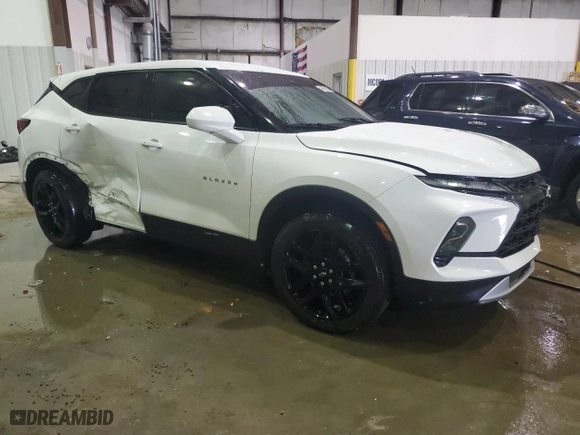 2023 Chevrolet Blazer LT with VIN 3GNKBHR44PS135029, listed as a Copart auction lot 41659215 with 26,877 mi miles and Salvage Title. Bid and sale history available at carsss.com. Image 4.