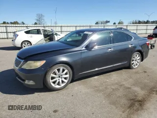 2007 Lexus LS 460 with VIN JTHBL46F575021960, listed as a Copart auction lot 50169535 with Not Provided miles and Salvage Title. Bid and sale history available at carsss.com. Image 1.