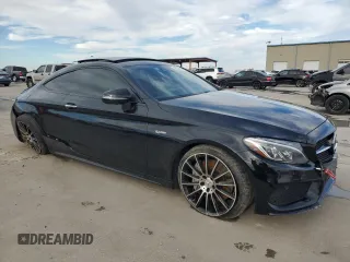 2018 Mercedes-Benz C 43 AMG with VIN WDDWJ6EB0JF668017, listed as a Copart auction lot 43320755 with 99,017 mi miles and Salvage Title. Bid and sale history available at DreamBid. Image 4.