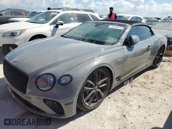 2023 Bentley Continental GT GT V8 z VIN SCBDG4ZG6PC004909, wystawiony jako Copart lot #73744274 z przebiegiem Nie podano mil oraz Szkoda całkowita • Salvage title. Historia ofert i sprzedaży dostępna na DreamBid. Obrazek 1.