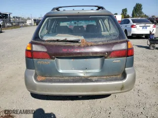2001 Subaru Legacy Wagon Outback w/RB Equip with VIN 4S3BH665617629830, listed as a Copart auction lot 87467084 with 187,309 mi miles and Salvage Title. Bid and sale history available at carsss.com. Image 6.
